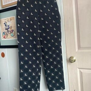 Talbots Black and White Joggers with Relaxed Fit